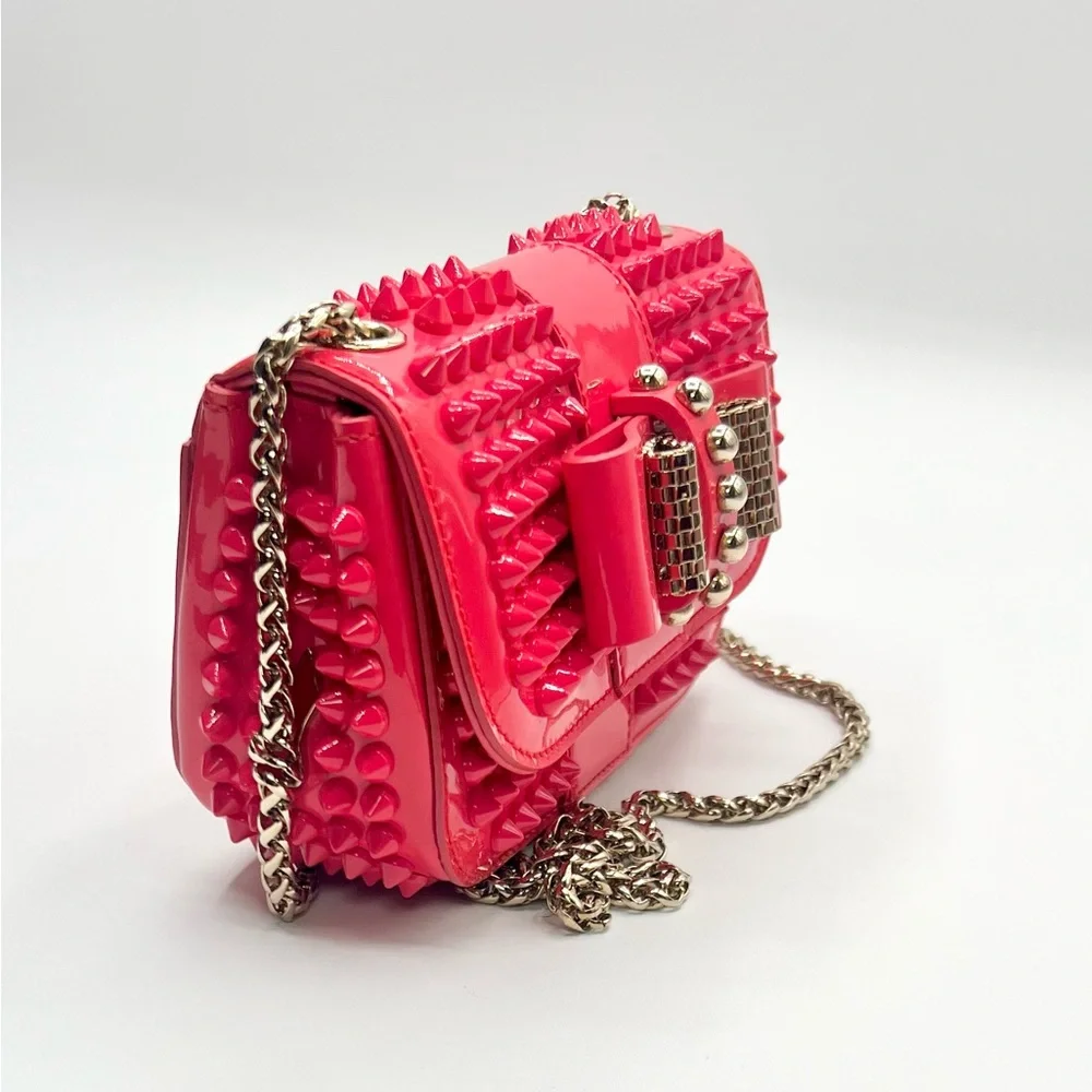 Christian Louboutin Mini Sweet Charity Crossbody Bag with Studded Spikes - EUC - Picture 8 of 15